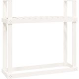 vidaXL Kaminholzregal Weiß 110x35x108,5 cm Massivholz Kiefer