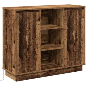 vidaXL Sideboard mit LED Alt Holz 90x32x75 cm Spanplatte