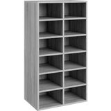 vidaXL Schuhregal Grau Sonoma 54x34x100,5 cm Holzwerkstoff