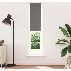 vidaXL Verdunkelungsrollo Grau 60x230 cm Stoffbreite 55,7 cm Polyester