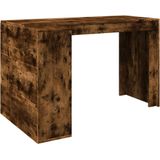 vidaXL Schreibtisch Räuchereiche 123,5x73,5x75 cm Holzwerkstoff