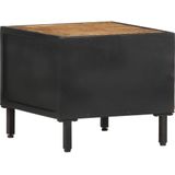vidaXL Nachttisch 40x40x35 cm Raues Mangoholz