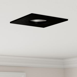 vidaXL Einbau-Spotlights 6 Stück Quadratisch GU10 Schwarz 91x91 mm