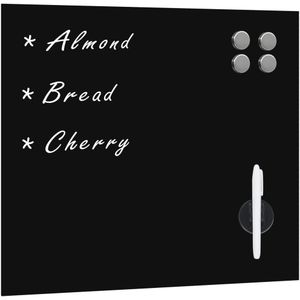 vidaXL Magnettafel Wandmontage Glas 40x40 cm