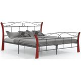 vidaXL Bettgestell Schwarz Metall 140x200 cm