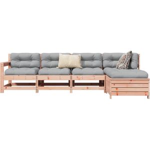 vidaXL 5-tlg. Garten-Sofagarnitur Massivholz Douglasie