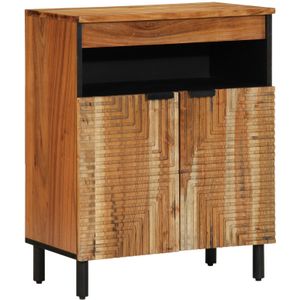 vidaXL Sideboard 60x33x75 cm Massivholz Akazie