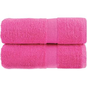 vidaXL Premium-Seiftücher SOLUND 2 Stk. Rosa 30x30 cm 600 g/m²