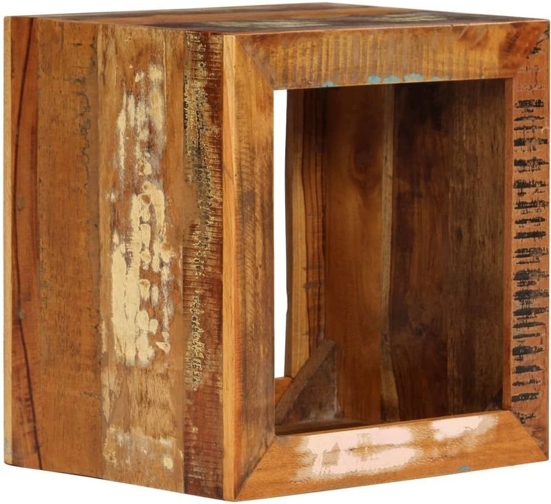 vidaXL Hocker 40x30x40 cm Altholz Massiv