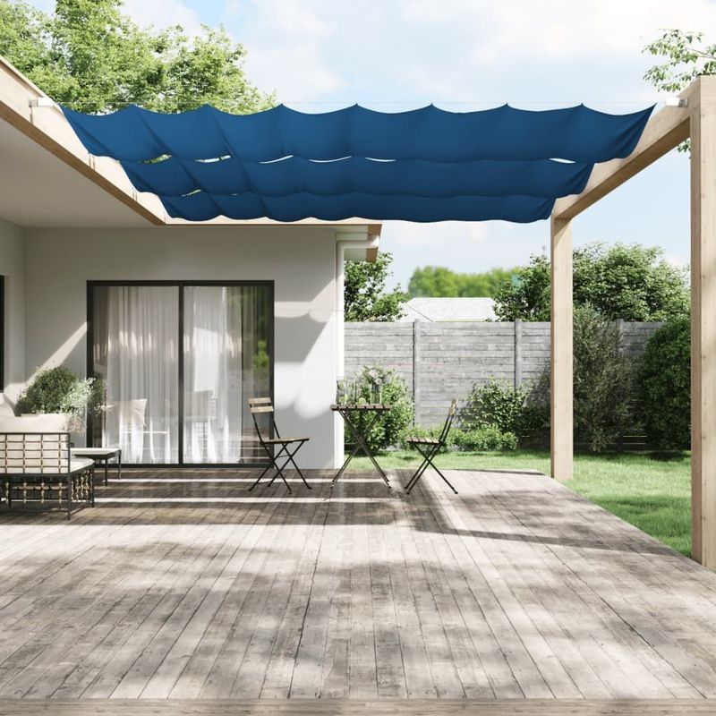 vidaXL Senkrechtmarkise Blau 180x1000 cm Oxford-Gewebe