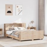 vidaXL Massivholzbett ohne Matratze 140x190 cm Kiefernholz
