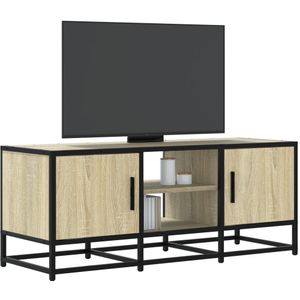 vidaXL TV-Schrank Sonoma-Eiche 100x35x50 cm Holzwerkstoff und Metall