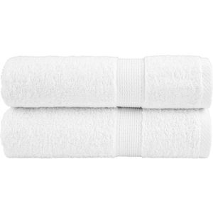 vidaXL Premium-Handtücher SOLUND 2 Stk. Weiß 50x100cm 600 g/m²