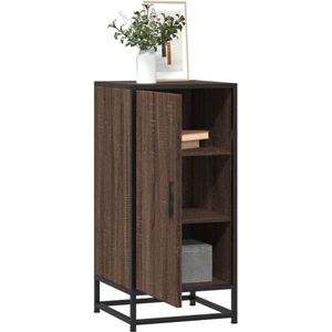 vidaXL Sideboard Braun Eichen-Optik 35,5x35x76 cm Holzwerkstoff Metall