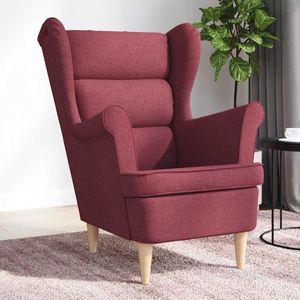vidaXL Sessel Weinrot 74x84x100 cm Stoff