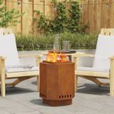 vidaXL rauchfreie Feuerstelle 38x38x51 cm wetterfester Stahl