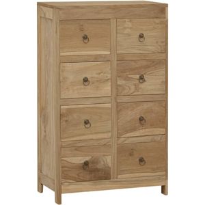 vidaXL Kommode 55x30x90 cm Massivholz Teak