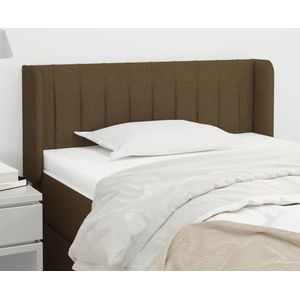 vidaXL Kopfteil mit Ohren Dunkelbraun 83x16x78/88 cm Stoff