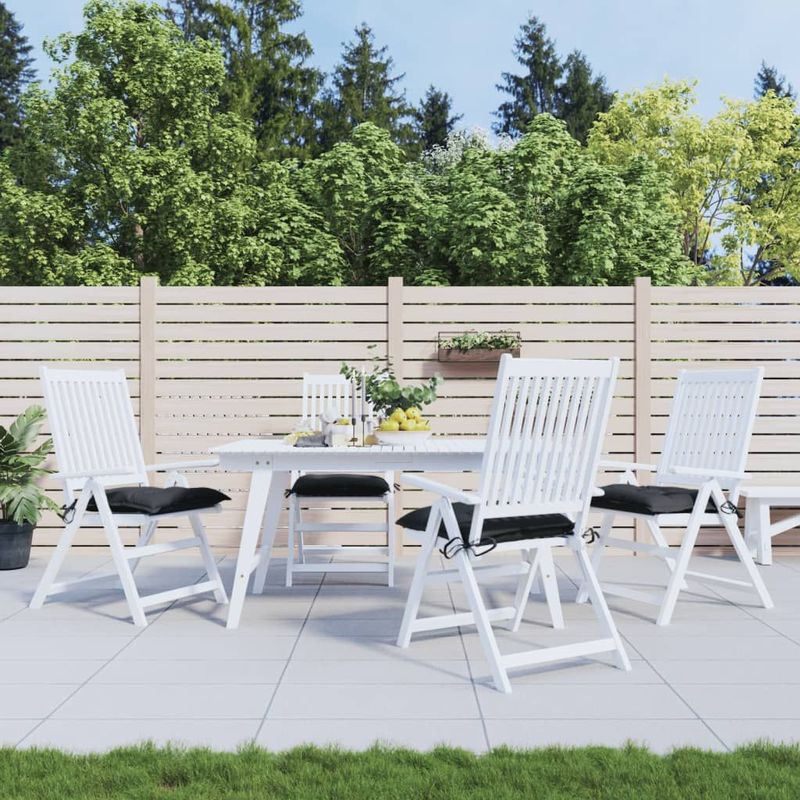 vidaXL Palettenkissen 4 Stk. Schwarz 50x50x7 cm Oxford-Gewebe