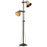 vidaXL Stehlampe mit 2 Lampenschirmen Mehrfarbig E27