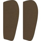 vidaXL Kopfteil mit Ohren Dunkelbraun 83x23x78/88 cm Stoff