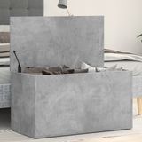 vidaXL Aufbewahrungstruhe Betongrau 84x42x46 cm Holzwerkstoff