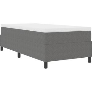 vidaXL Boxspringbett Hellgrau 90x200 cm Cordstoff