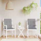 vidaXL Gartenstuhlauflagen für Niedriglehner 2 Stk. Grau Oxford-Gewebe