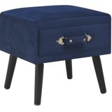 vidaXL Nachttisch Blau 40x35x40 Samt
