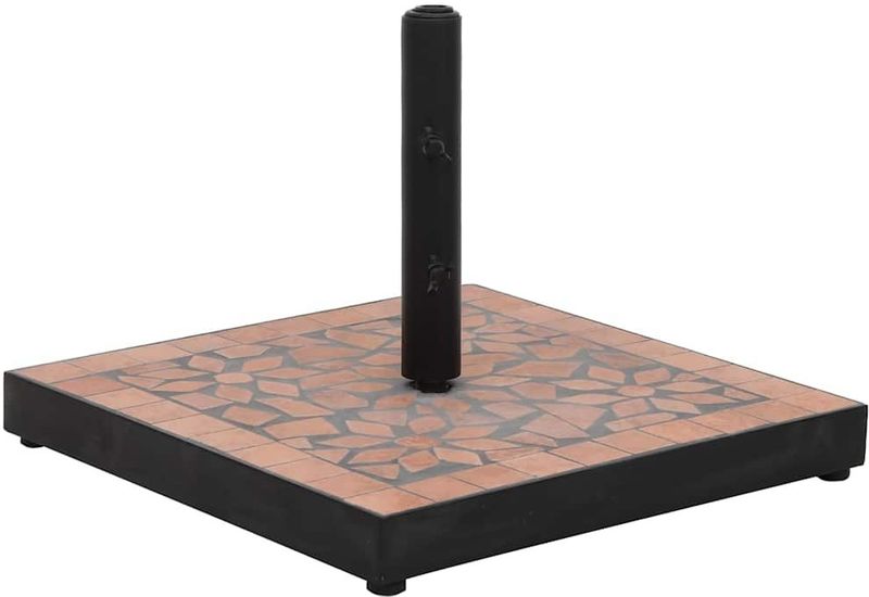 vidaXL Sonnenschirmständer Terrakotta Quadratisch 12 kg