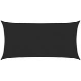 vidaXL Sonnensegel 160 g/m² Schwarz 2,5x5 m HDPE
