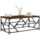 vidaXL Couchtisch Braun Eichen-Optik 100x50x40 cm Holzwerkstoff