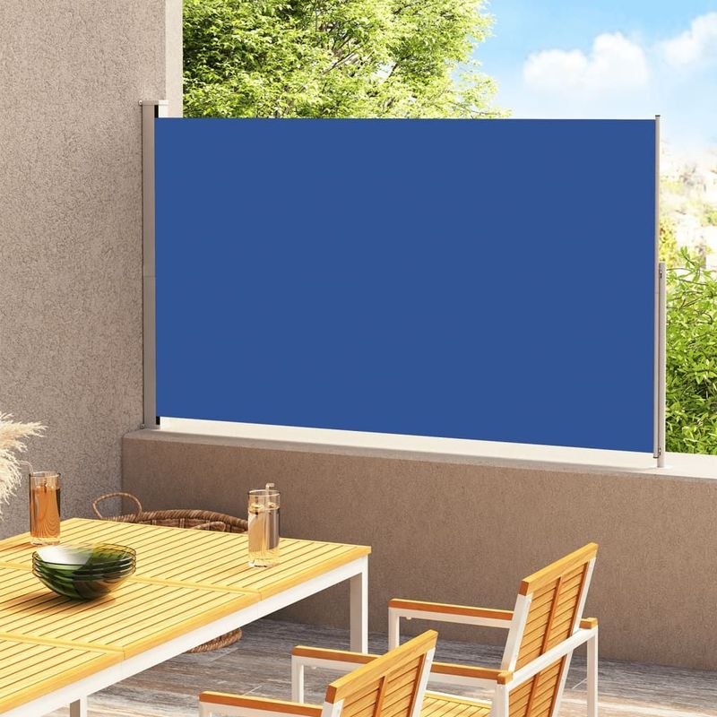 vidaXL Seitenmarkise Ausziehbar 200x300 cm Blau