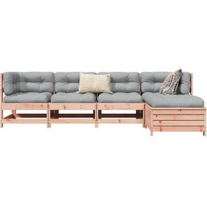 vidaXL 5-tlg. Garten-Sofagarnitur Massivholz Douglasie