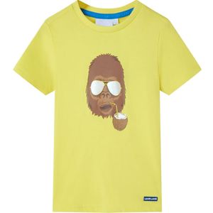 vidaXL Kinder-Kurzarmshirt Gelb 92
