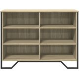 vidaXL Sideboard Sonoma-Eiche 101x35,5x74,5 cm Holzwerkstoff
