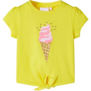 vidaXL Kinder-T-Shirt Gelb 92