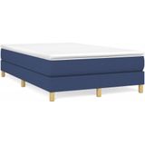 vidaXL Bettgestell ohne Matratze Blau 120x200 cm Stoff