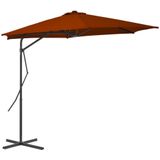 vidaXL Sonnenschirm mit Stahl-Mast 300x230 cm Terrakotta