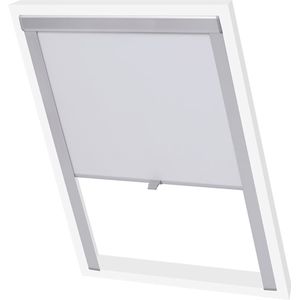 vidaXL Verdunkelungsrollo Weiß MK04