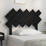 vidaXL Kopfteil Schwarz 104x3x80,5 cm Massivholz Kiefer