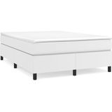 vidaXL Bettgestell Weiß 140x190 cm Kunstleder