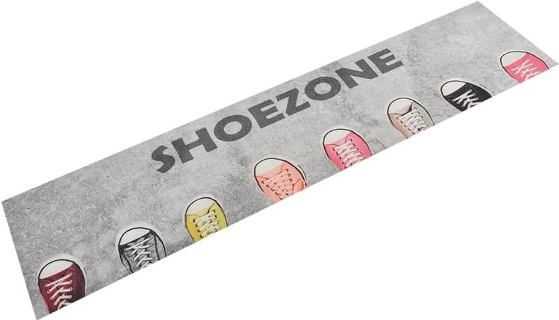 vidaXL Küchenteppich Waschbar Shoezone 60x300 cm Samt