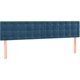 vidaXL LED Kopfteil Dunkelblau 160x5x78/88 cm Samt