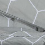vidaXL Bettwäsche-Set Grau 200x220 cm Baumwolle