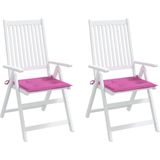 vidaXL Gartenstuhl-Kissen 2 Stk. Rosa 50x50x4 cm Stoff