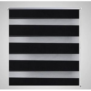 vidaXL Doppelrollo 50 x 100 cm schwarz