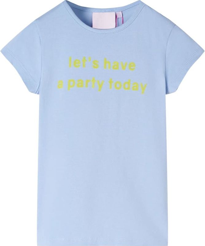 vidaXL Kinder-T-Shirt Hellblau 104