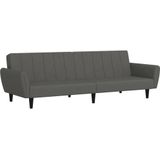 vidaXL Schlafsofa 2-Sitzer Dunkelgrau Samt