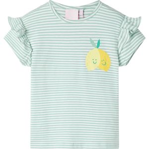 vidaXL Kinder-T-Shirt Minzgrün 128